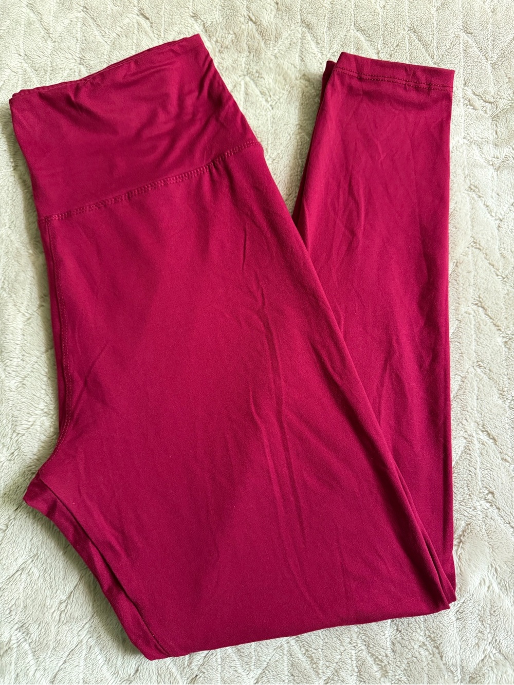 High-Waist Women’s Leggings in Berry Pink